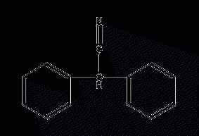 Diphenylacetonitrile Structural Formula