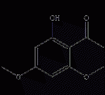 2'-hydroxy-4',6'-dimethoxyacetophenone structural formula