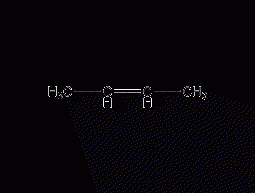 (E)-2-butene structural formula