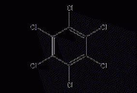 Pentachlorothiophenol structural formula