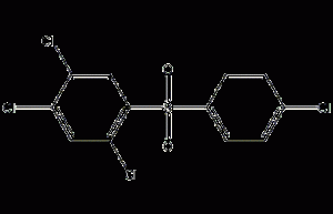 Structural formula of trichlorosulfone