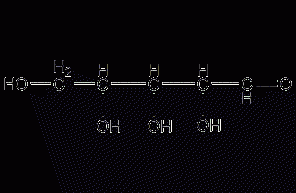 L-(+)-arabinose structural formula