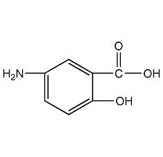 5-aminosalicylic acid structural formula