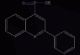 2-Phenyl-4-quinolinecarboxylic acid structural formula