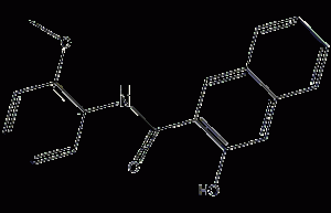 3-hydroxy-N-(2-methoxyphenyl)-2-naphthylcarboxamide structural formula