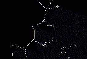 2,4,6-Tris(trichloromethyl)-1,3,5-triazine  Structural formula