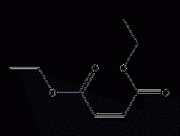 Structural formula of diethyl maleate