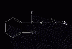 Ethyl anthranilate structural formula