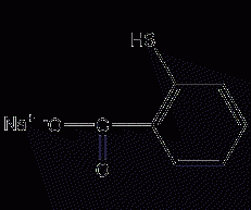 Sodium Thiosalicylate Structural Formula