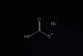 Sodium bicarbonate structural formula