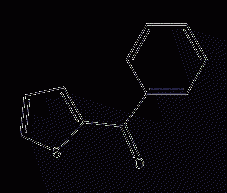 2-Benzoylthiophene Structural Formula