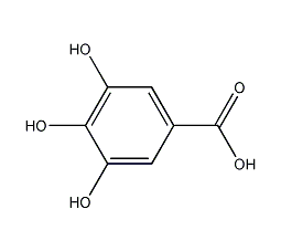 3,4,5-Trihydroxybenzoic acid structural formula