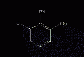 2-氯-6-甲基苯酚结构式