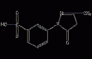 3-Methyl-1-(3'-sulfophenyl)-5-pyridinone structural formula