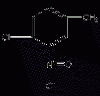 4-chloro-3-nitrotoluene structural formula