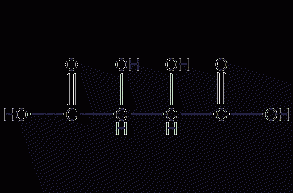 Meso-tartaric acid structural formula