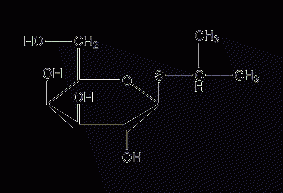 Isopropyl-β-D-thiogalactopyranoside structural formula