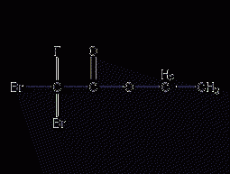 Structural formula of ethyl dibromofluoroacetate