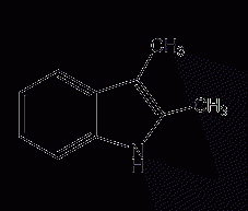 2,3-Dimethylindole Structural Formula