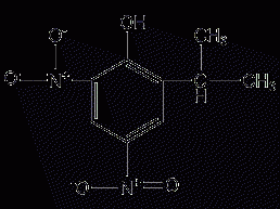 2-sec-butyl-4,6-dinitrophenol structural formula