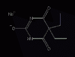 Barbiturate sodium salt structural formula