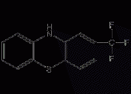 2-(trifluoromethyl)phenothiazine structural formula