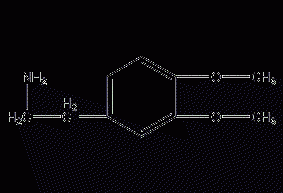 Structural formula of homoveratamine