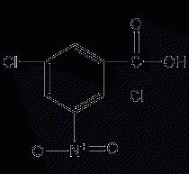 2,5-Dichloro-3-nitrobenzoic acid structural formula