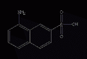 8-amino-2-naphthalenesulfonic acid structural formula