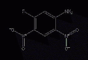 2,4-dinitro-5-fluoroaniline structural formula