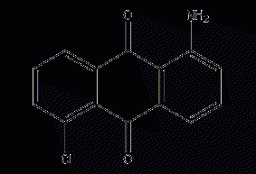 1-amino-5-chloroanthraquinone structural formula