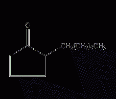 2-heptylcyclopentanone structural formula