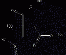 Citrate disodium salt structural formula