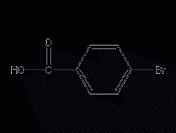 4-bromobenzoic acid structural formula