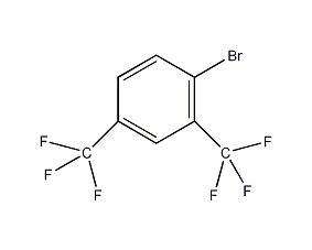 2,4-bis(trifluoromethyl)bromobenzene structural formula