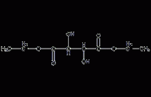 L-(+)-diethyl tartrate structural formula