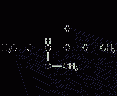 Structural formula of methyl dimethoxyacetate