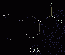 3,5-dimethoxy-4-hydroxybenzaldehyde structural formula