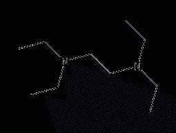 N,N,N',N'-tetraethyldiamine structural formula