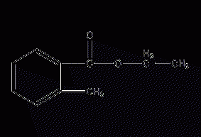 Ethyl o-toluate structural formula