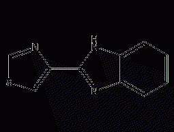 Structural formula of thiabendazole