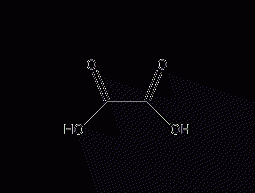 Oxalic acid structural formula