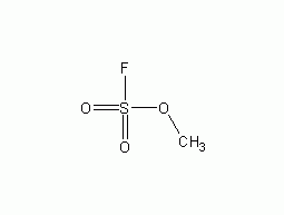 Structural formula of methyl fluorosulfonate