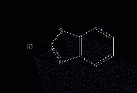 2-Mercaptobenzothiazole Structural Formula