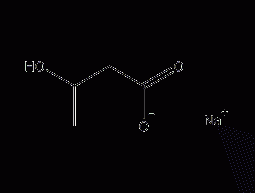 Sodium 3-hydroxybutyrate structural formula