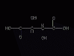 D-(-)-tartaric acid structural formula