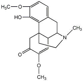 Sinomenine structural formula