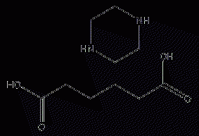 Piperazine adipate structural formula