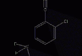 2-Chloro-5-(trifluoromethyl)benzonitrile structural formula