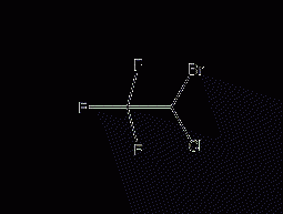 1-bromo-1-chloro-2,2,2-trifluoroethane structural formula